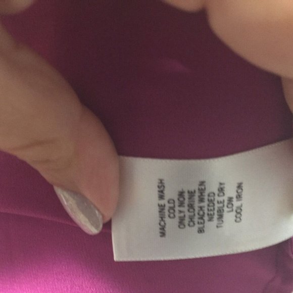 BR PINK  blouse Ruffled Light Button Up Small - Picture 7 of 8